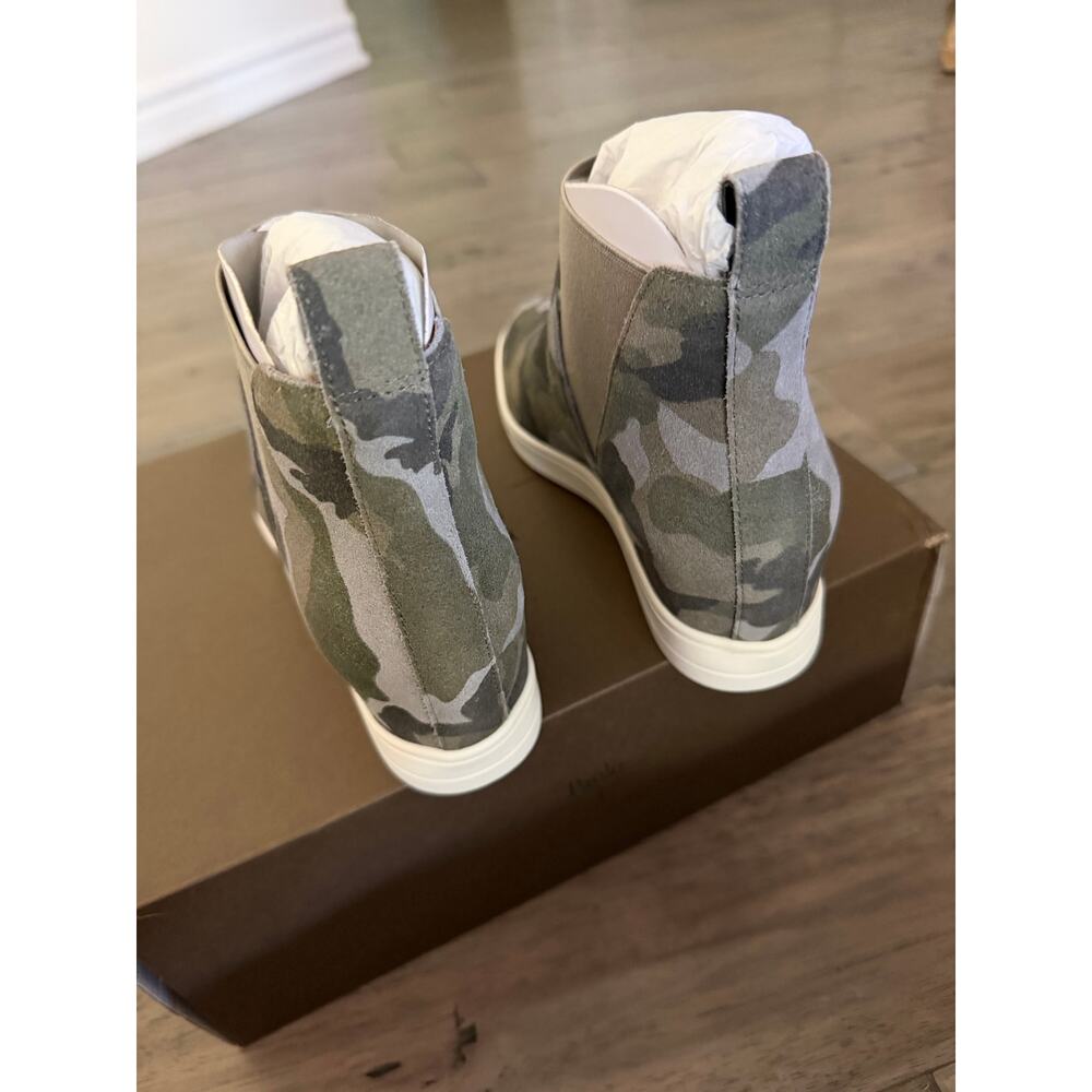 New linea Paolo Ari camo wedge sneakers sz 6 - Picture 6 of 6